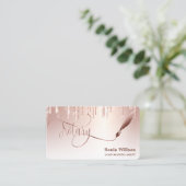 公証人ローン署名業者モダンバラ金ゴールドグリッター 名刺 (スタンド正面)