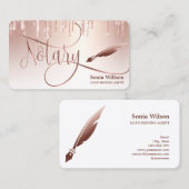 公証人ローン署名業者モダンバラ金ゴールドグリッター 名刺 (正面/裏面)