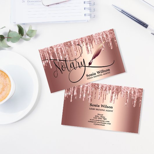 公証人ローン署名業者モダンバラ金ゴールドグリッター 名刺