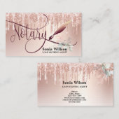 公証人ローン署名業者モダンバラ金ゴールドグリッター 名刺 (正面/裏面)