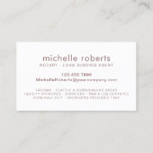 公証人ローン署名業者モダンバラ金ゴールド 名刺 (裏面)