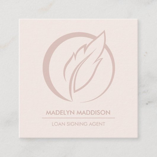 公証人ローン署名業者モダンバラ スクエア名刺 (正面)