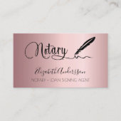 公証人ローン署名業者赤面ピンクQRコード 名刺 (正面)