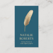 公証人ローン署名業者金ゴールドクイルペンティール(緑がかった色) 名刺 (正面)