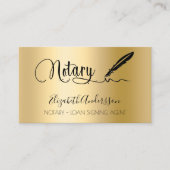 公証人ローン署名業者金ゴールド写真QRコード 名刺 (正面)