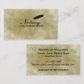 公証人ローン署名業者金ゴールド花業車 名刺 (正面/裏面)