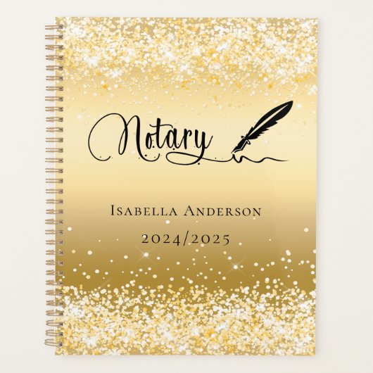 公証人ローン署名業者金ゴールド2025 プランナー手帳 (正面)