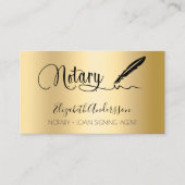 公証人ローン署名業者金ゴールドQRコード 名刺 (正面)