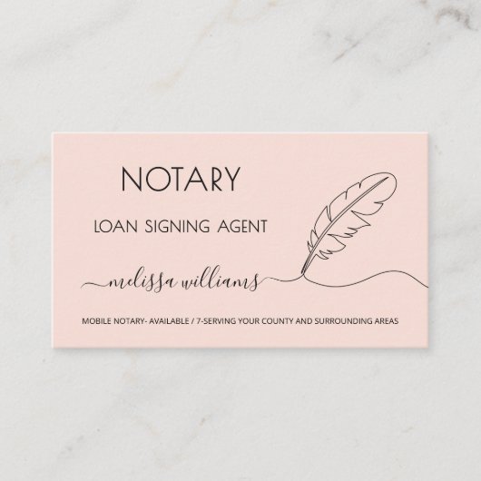 公証人ローン署名業者 名刺 (正面)