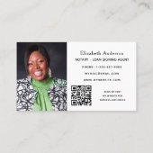 公証人ローン署名業者eucalyptus写真QRコード 名刺 (裏面)