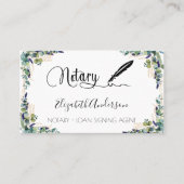 公証人ローン署名業者eucalyptus写真QRコード 名刺 (正面)