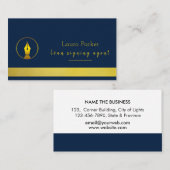 公証人ローン署名業者Nib金ゴールド 名刺 (正面/裏面)