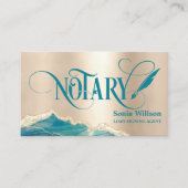 公証人ローン調印代理モダンティール(緑がかった色)アゲイト釜山 名刺 (正面)