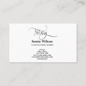 公証人ローン調印代理モダン抽象芸術業 名刺 (裏面)