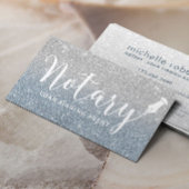 公証人ローン調印剤ダスティブルーシルバーグラデーション 名刺