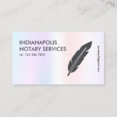 公証人代理人 名刺 (正面)