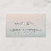 公証人公債募集銀モダンタイポグラフィ 名刺 (裏面)