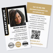 公証人公債署名エージェントの写真ID金ゴールド