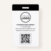 公証人公債署名エージェントIDフォトブラック バッジ (裏面)