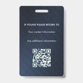 公証人公債署名エージェントID バッジ (裏面)