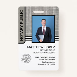 公証人公債署名エージェントID バッジ