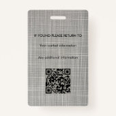 公証人公債署名エージェントID バッジ (裏面)