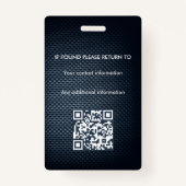 公証人公債署名エージェントID バッジ (裏面)