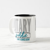 公証人公債署名代理カスタマイズ人 ツートーンマグカップ (正面左)