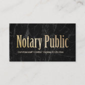 公証人公債署名代理人モダン大理石 名刺 (正面)