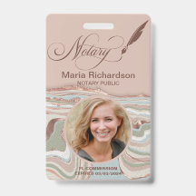 公証人公債署名写真名バッジ