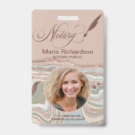 公証人公債署名写真名バッジ バッジ