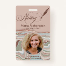 公証人公債署名写真名バッジ