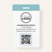 公証人公債署名業者の写真ターコイズ バッジ (裏面)