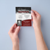 公証人公債署名業者の赤い写真 チラシ (手)