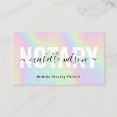 公証人公債署名業者クラスタイポグラフィ 名刺 (正面)