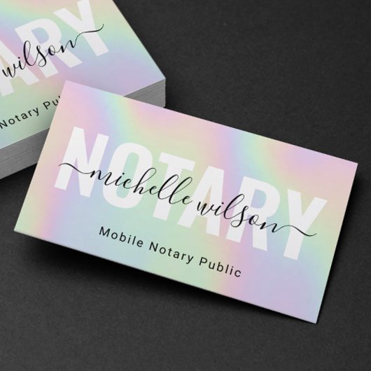 公証人公債署名業者クラスタイポグラフィ 名刺