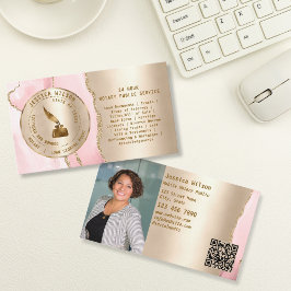 公証人公債署名業者チラシQRコード 名刺