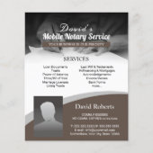 公証人公債署名業者ブラウン写真 チラシ (正面)