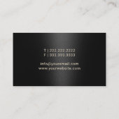 公証人公債署名業者ブラックモダン 名刺 (裏面)