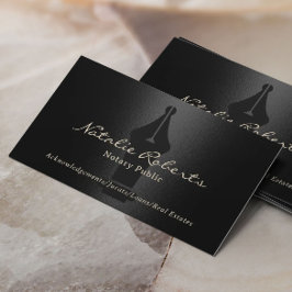 公証人公債署名業者ブラックモダン 名刺