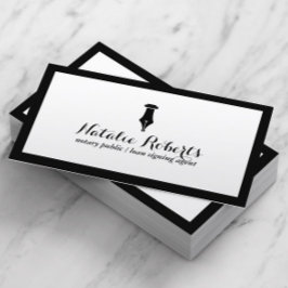 公証人公債署名業者ミニマル縁どリスト 名刺