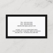 公証人公債署名業者ミニマル縁どリスト 名刺 (裏面)