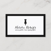 公証人公債署名業者ミニマル縁どリスト 名刺 (正面)