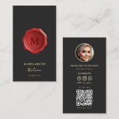 公証人公債署名業者モノグラム 名刺 (正面/裏面)