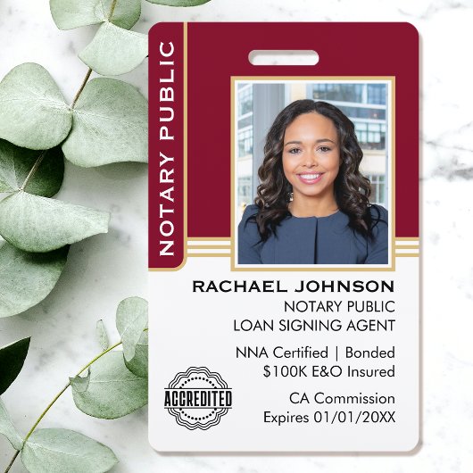 公証人公債署名業者IDブルゴーニュ金ゴールド バッジ