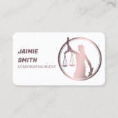 公証人公債証書印名刺 名刺 (正面)