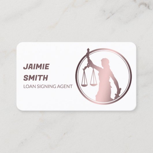 公証人公債証書印名刺 名刺 (正面)