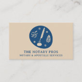 公証人公共アポスティーレサービス自然ボホクイル 名刺 (正面)