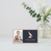 公証人公共エレガント赤面海軍プロフェッショナル 名刺 (スタンド正面)