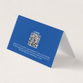 公証人公共カスタムQRと写真 名刺 (裏面)